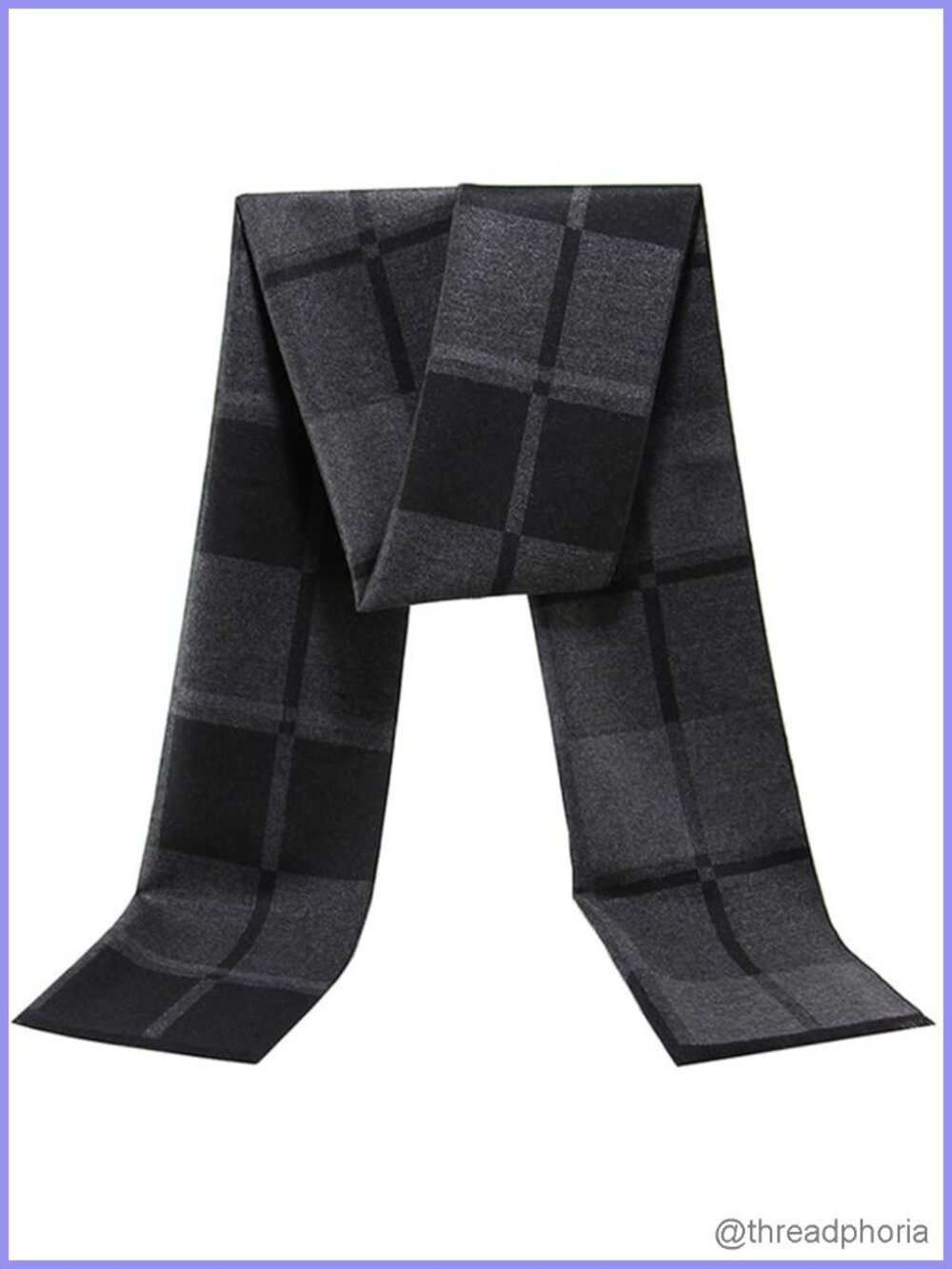 Classic Plaid Fringe Scarf for Women - Soft Warm Acrylic Blend Winter Wrap